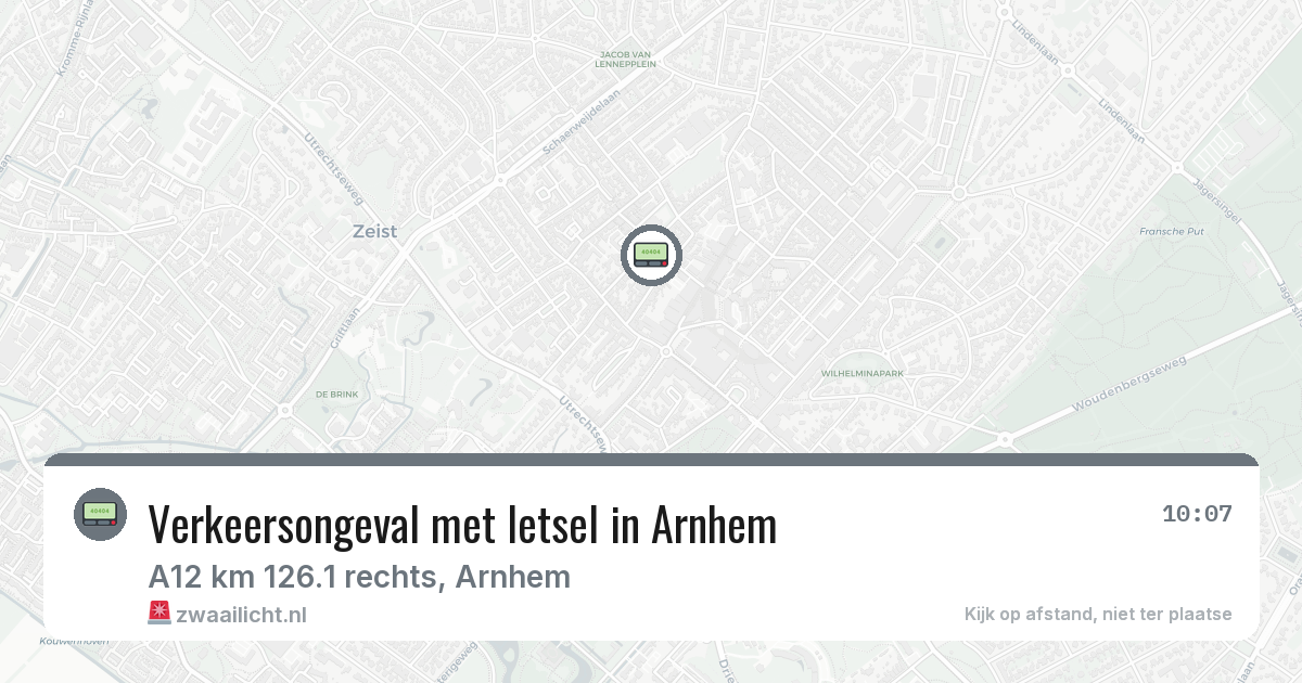 Verkeersongeval met letsel in Arnhem — 7 feb 2026