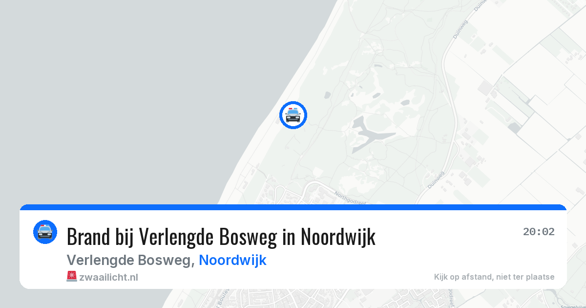 Brand bij Verlengde Bosweg in Noordwijk — 7 jun 2026