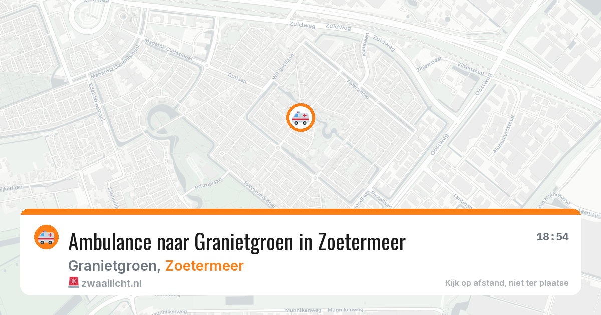 Ambulance naar Granietgroen in Zoetermeer — 28 jun 2026