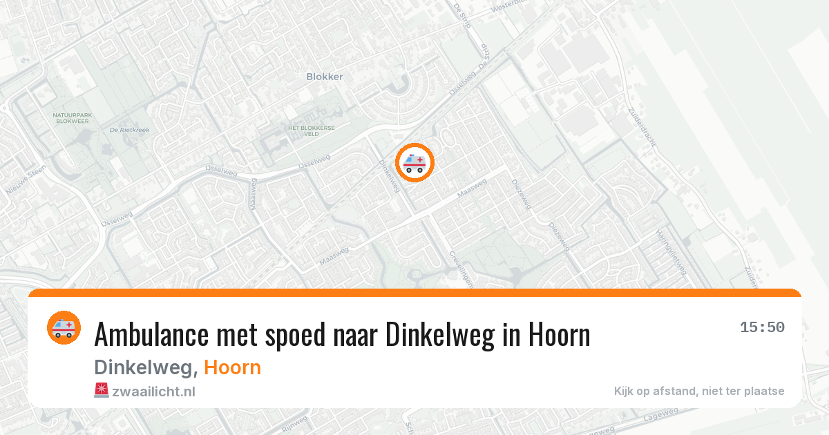 Ambulance met spoed naar Dinkelweg in Hoorn — 5 feb 2026