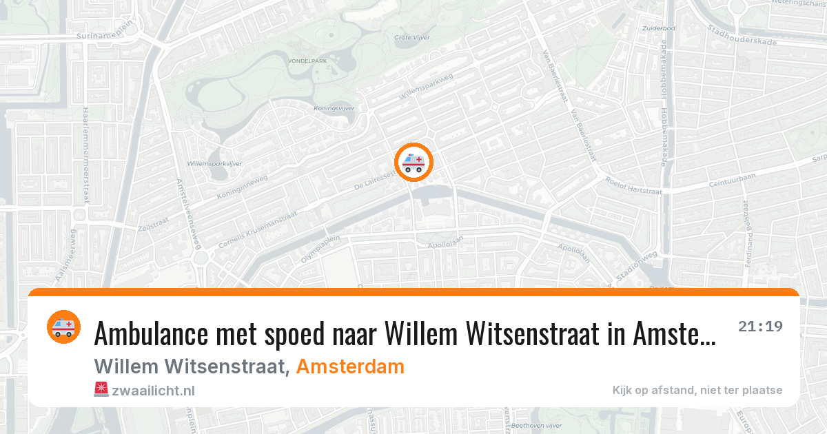 Ambulance met spoed naar Willem Witsenstraat in Amsterdam — 6 jun 2026