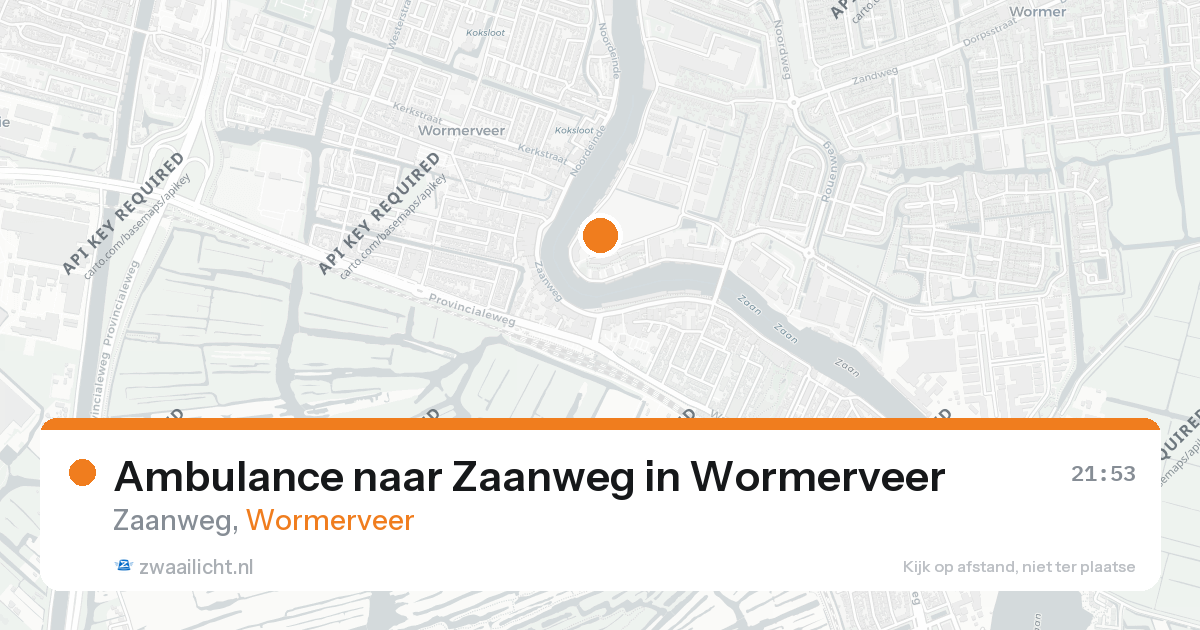 Ambulance naar Zaanweg in Wormerveer — 19 feb 2026