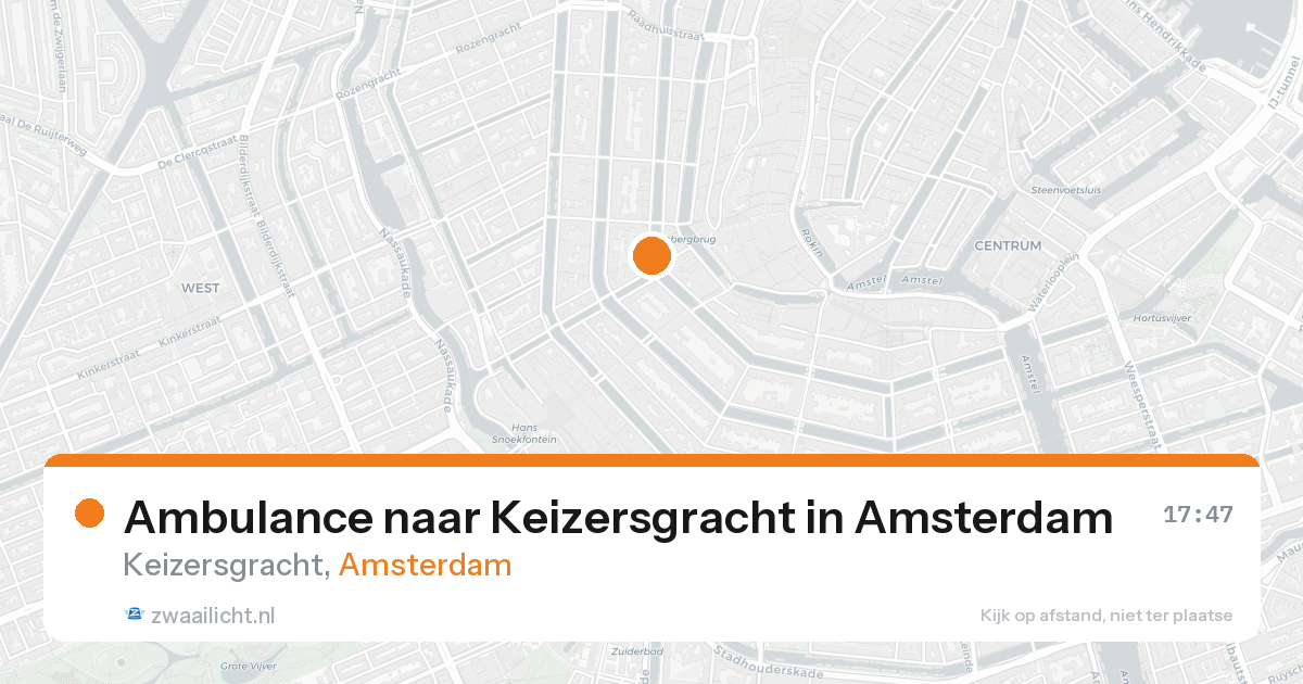 Ambulance naar Keizersgracht in Amsterdam — 7 feb 2026