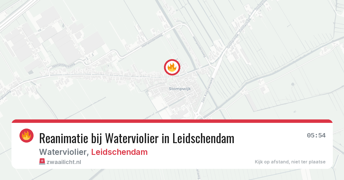 Reanimatie bij Waterviolier in Leidschendam — 22 feb 2026