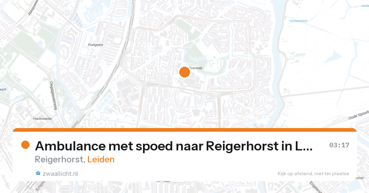 Ambulance met spoed naar Reigerhorst in Leiden — 1 feb 2026