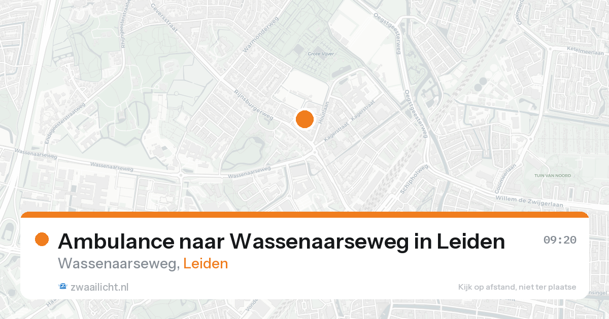 Ambulance naar Wassenaarseweg in Leiden — 19 mei 2026