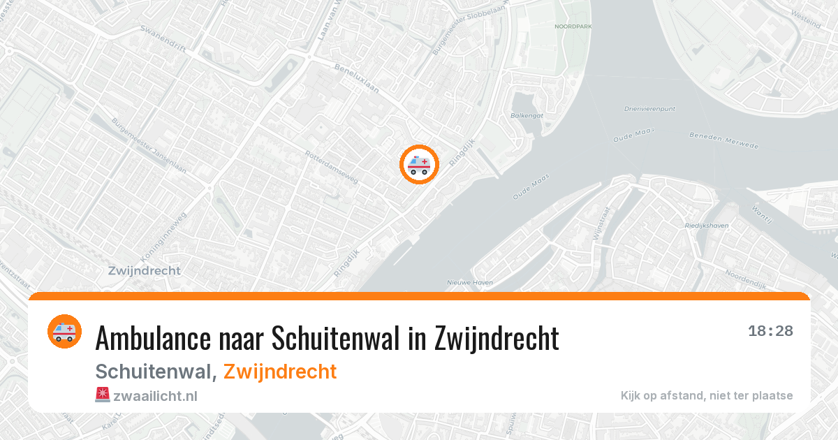Ambulance naar Schuitenwal in Zwijndrecht — 2 jun 2026