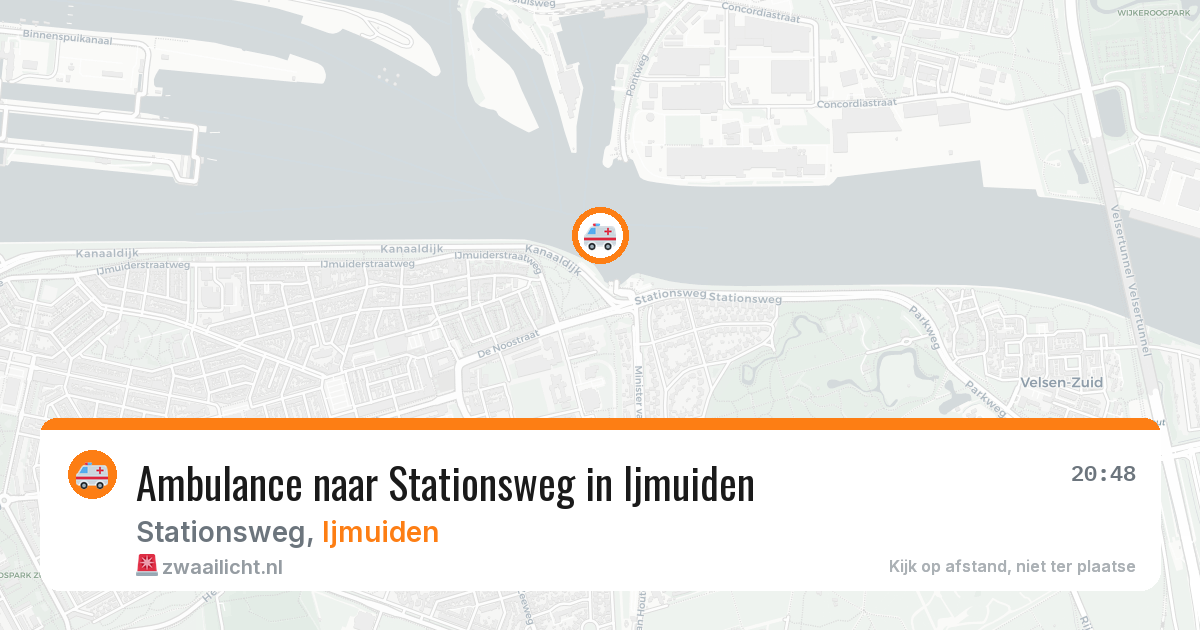 Ambulance naar Stationsweg in Ijmuiden — 31 mei 2026