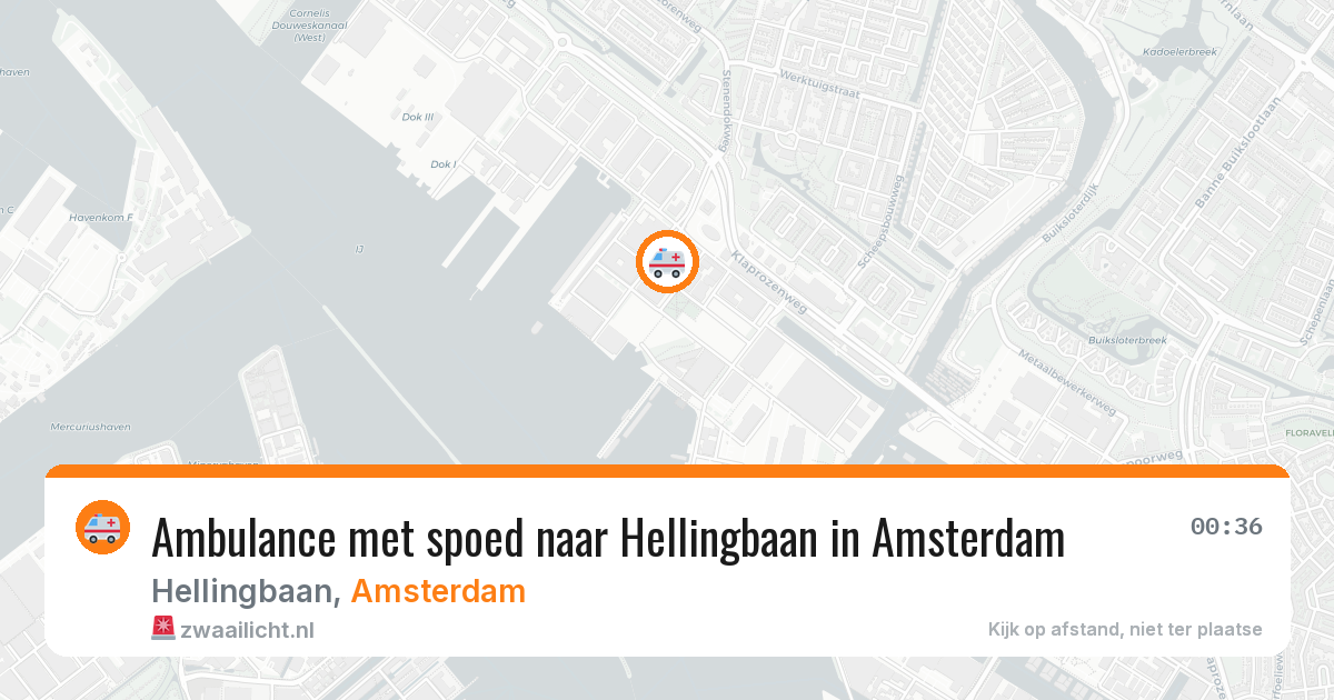 Ambulance met spoed naar Hellingbaan in Amsterdam — 7 mei 2026