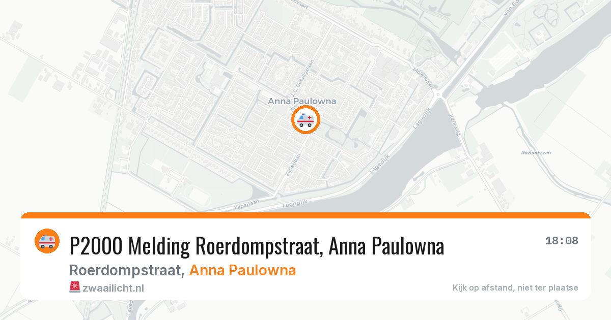 P2000 Melding Roerdompstraat, Anna Paulowna — 11 feb 2026