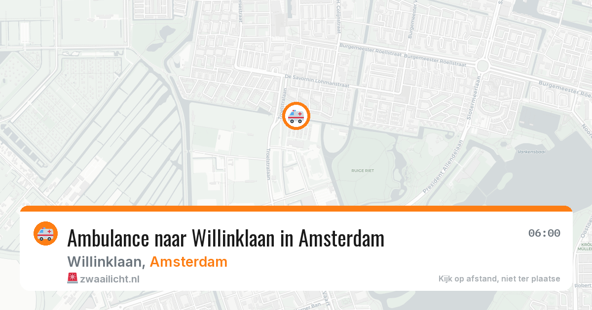 Ambulance naar Willinklaan in Amsterdam — 10 apr 2026