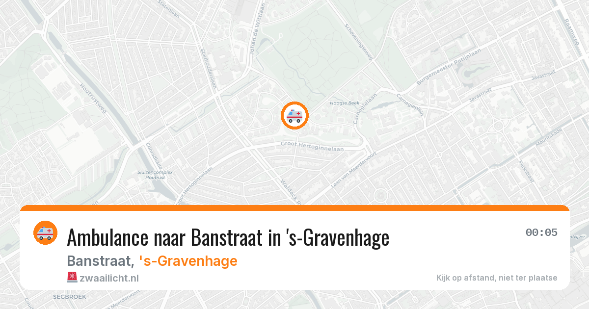 Ambulance naar Banstraat in 's-Gravenhage — 28 mei 2026