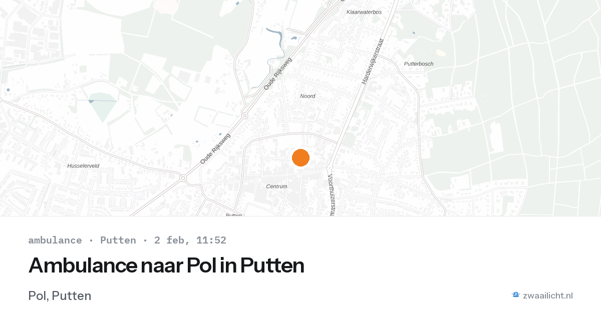 Ambulance naar Pol in Putten — 2 feb 2026