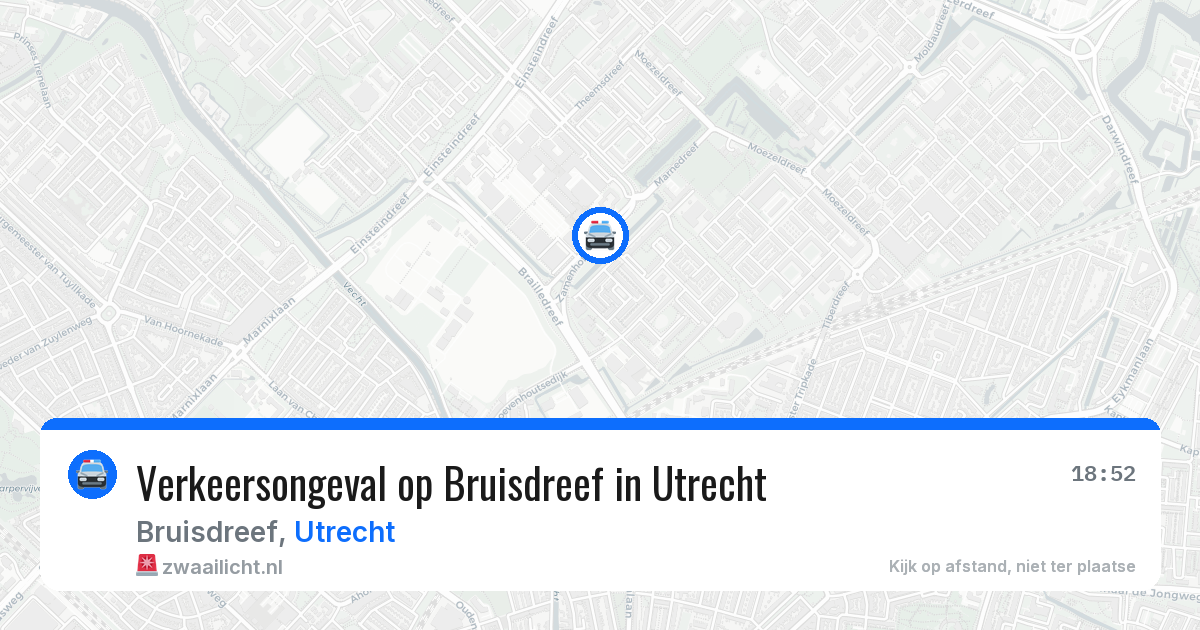 Verkeersongeval op Bruisdreef in Utrecht — 14 mei 2026