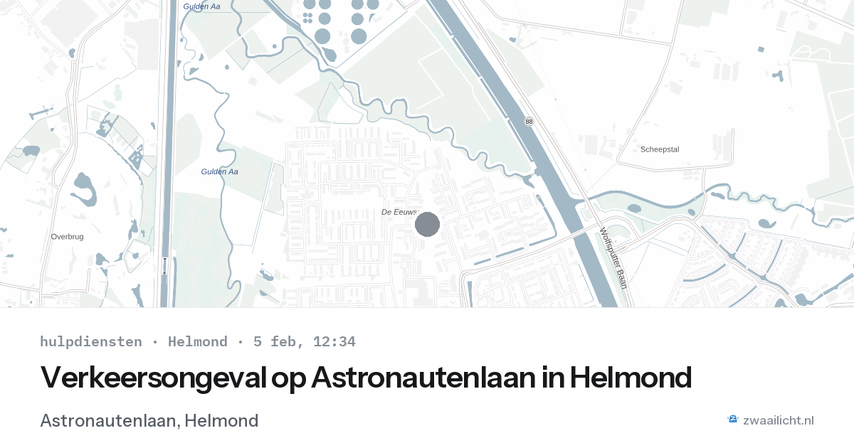 Verkeersongeval op Astronautenlaan in Helmond — 5 feb 2026