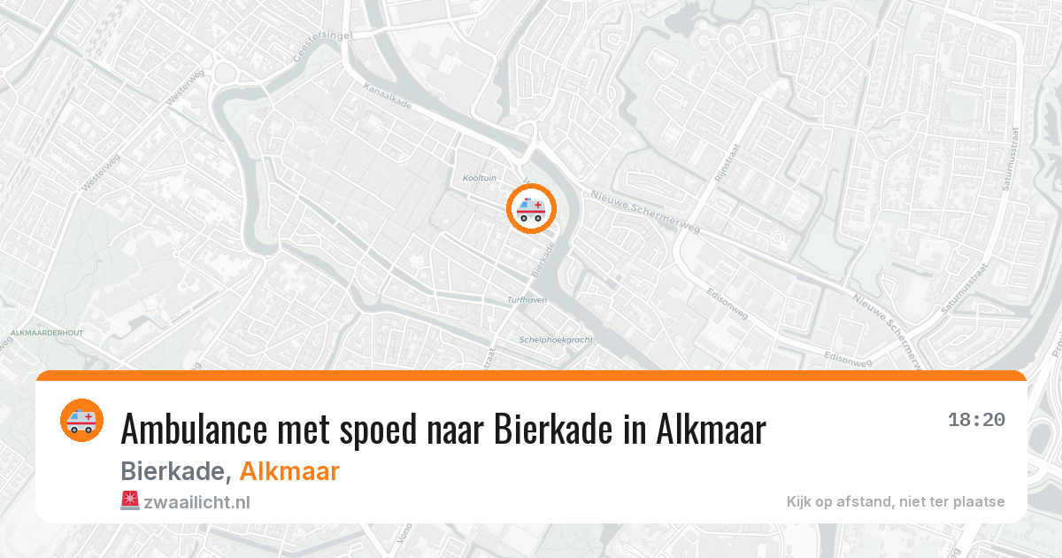 Ambulance met spoed naar Bierkade in Alkmaar — 18 jul 2026