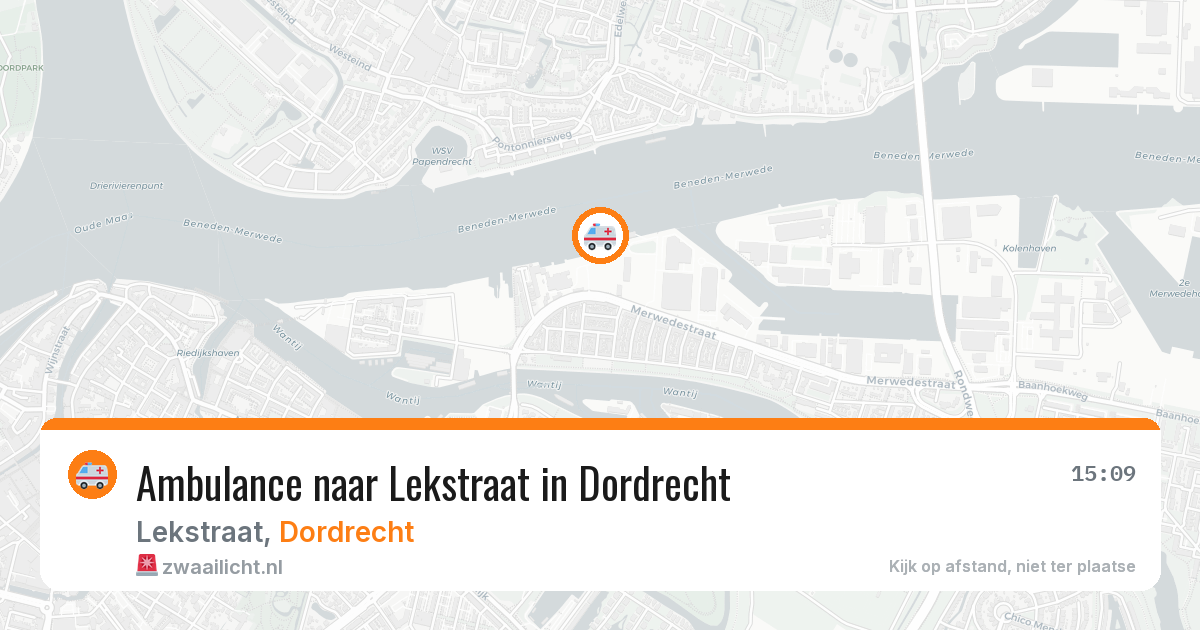 Ambulance naar Lekstraat in Dordrecht — 4 jun 2026