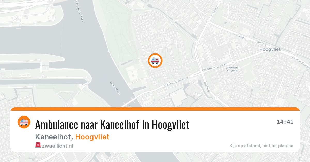 Ambulance naar Kaneelhof in Hoogvliet — 10 aug 2026