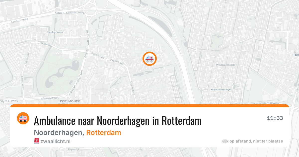 Ambulance naar Noorderhagen in Rotterdam — 3 jul 2026