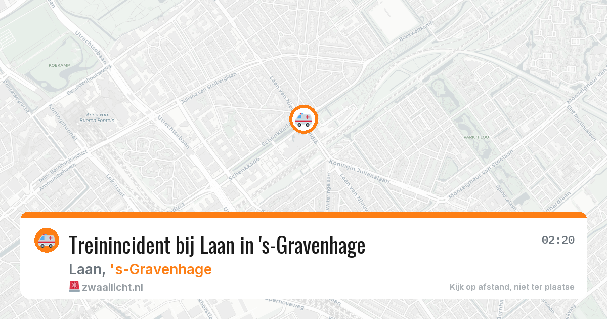 Treinincident bij Laan in 's-Gravenhage — 20 mei 2026