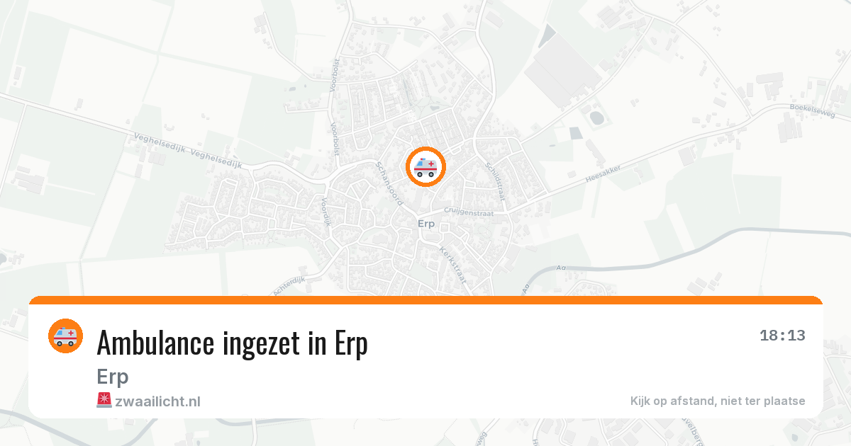 Ambulance ingezet in Erp — 6 apr 2026