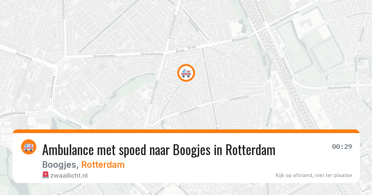 Ambulance met spoed naar Boogjes in Rotterdam — 22 jun 2026