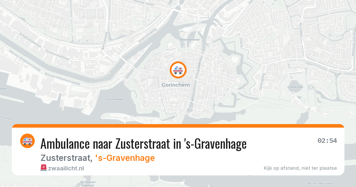 Ambulance naar Zusterstraat in 's-Gravenhage — 4 apr 2026