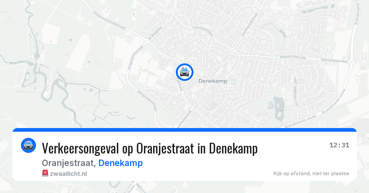 Verkeersongeval op Oranjestraat in Denekamp — 17 jan 2026