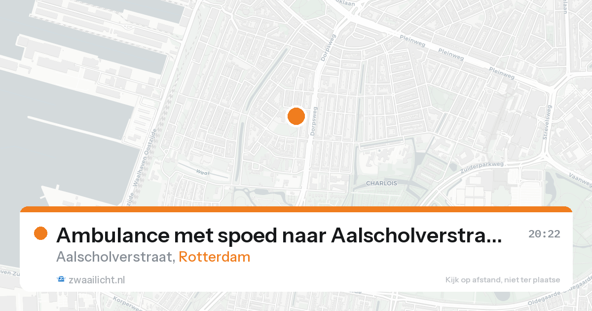 Ambulance met spoed naar Aalscholverstraat in Rotterdam — 19 aug 2026