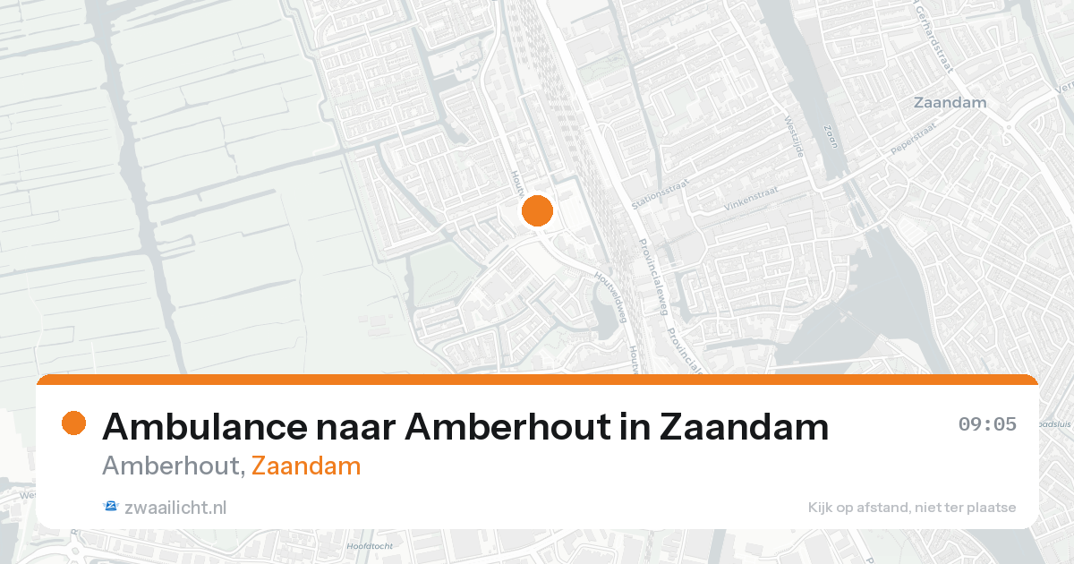 Ambulance naar Amberhout in Zaandam — 23 mei 2026