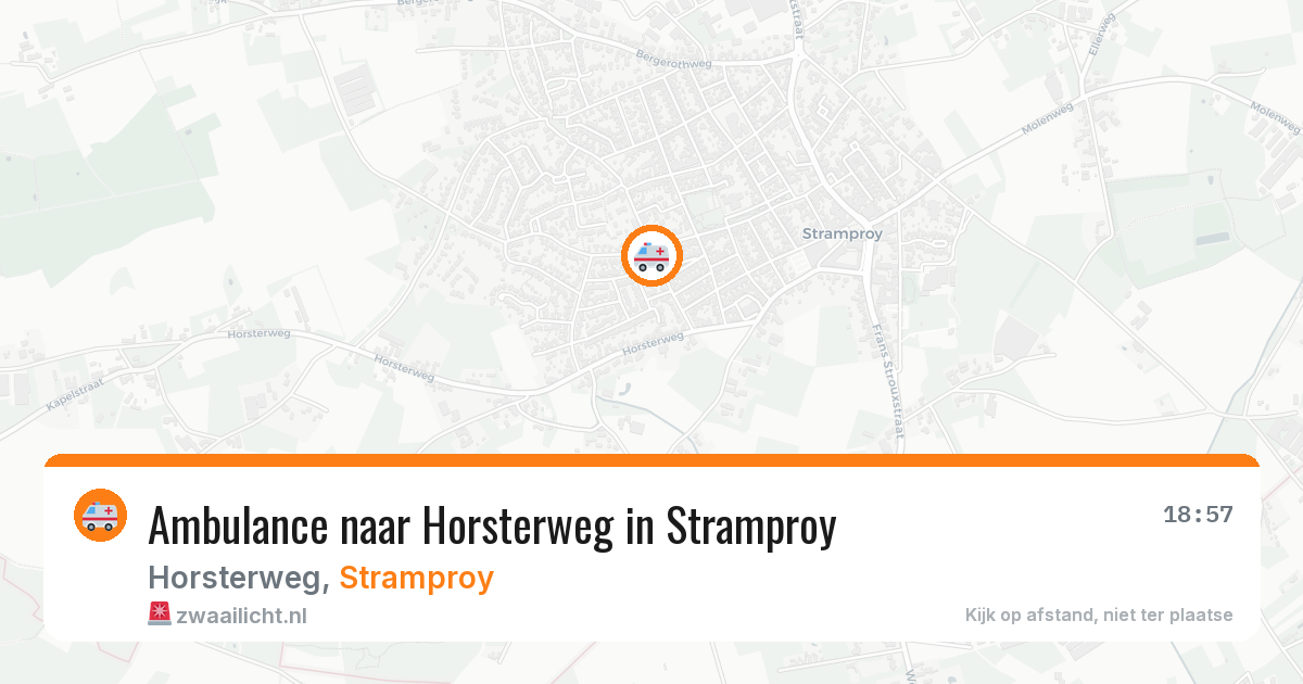 Ambulance naar Horsterweg in Stramproy — 26 jun 2026