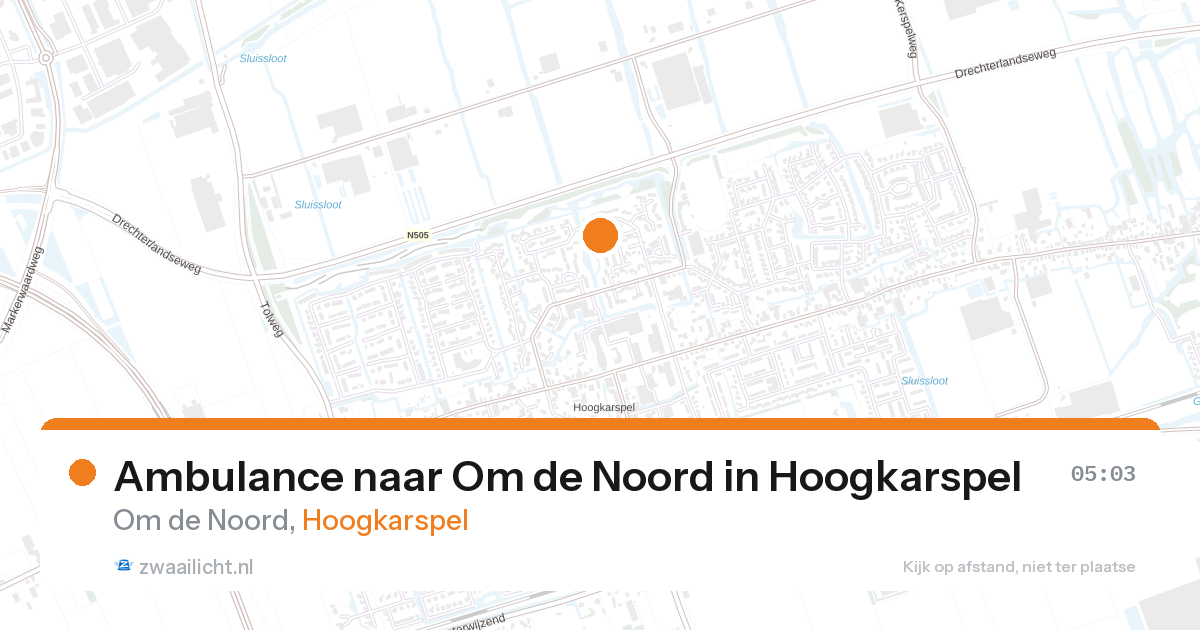 Ambulance naar Om de Noord in Hoogkarspel — 12 jun 2026