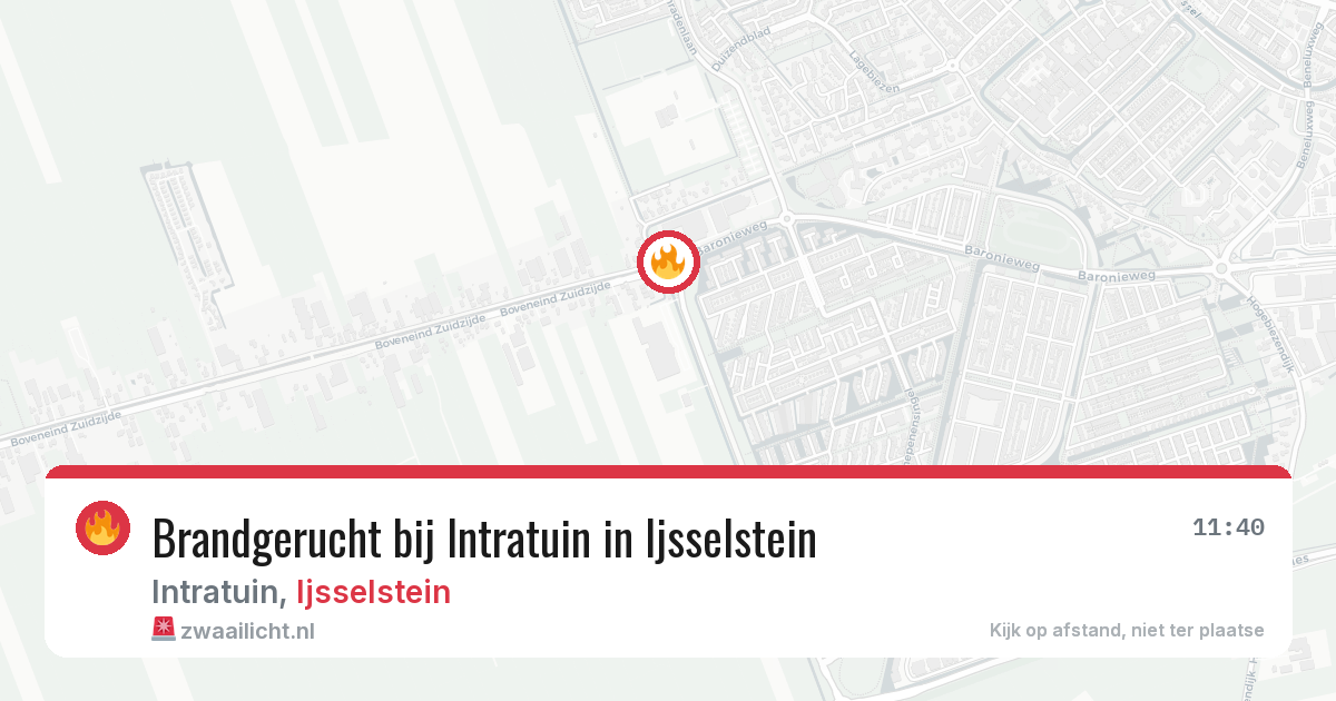 Brandgerucht bij Intratuin in Ijsselstein — 23 mei 2026