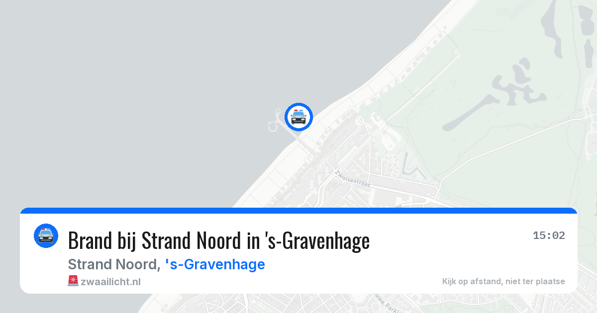 Brand bij Strand Noord in 's-Gravenhage — 14 aug 2026