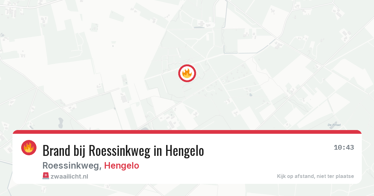 Brand bij Roessinkweg in Hengelo — 22 jun 2026