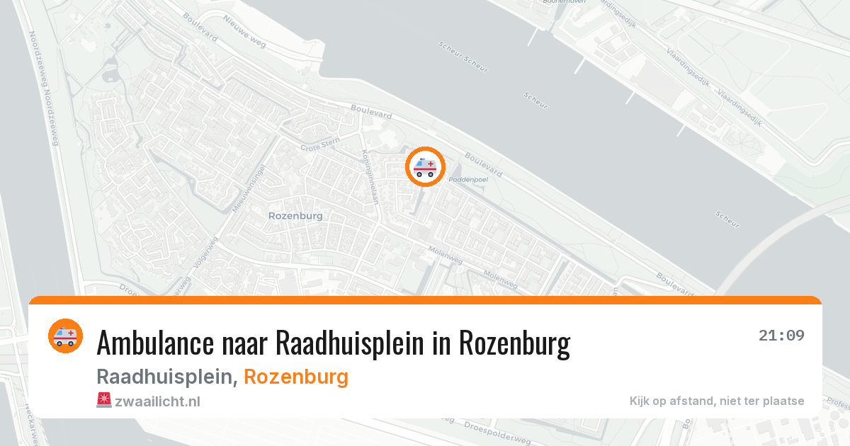 Ambulance naar Raadhuisplein in Rozenburg — 11 apr 2026