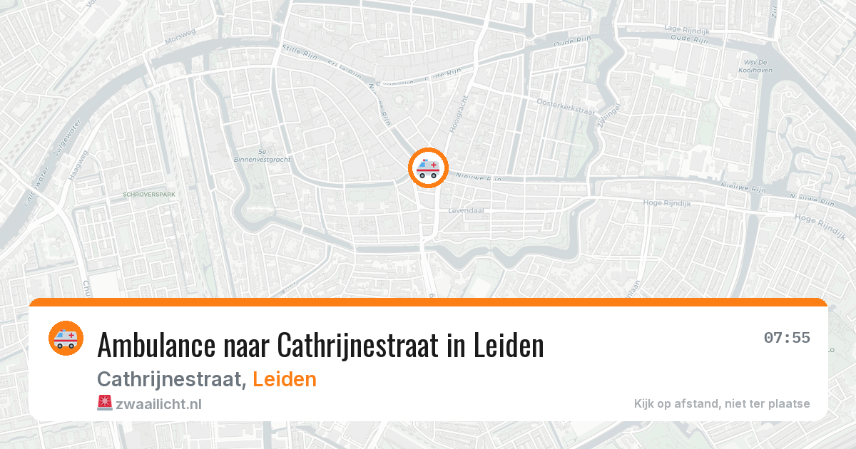 Ambulance naar Cathrijnestraat in Leiden — 7 jul 2026