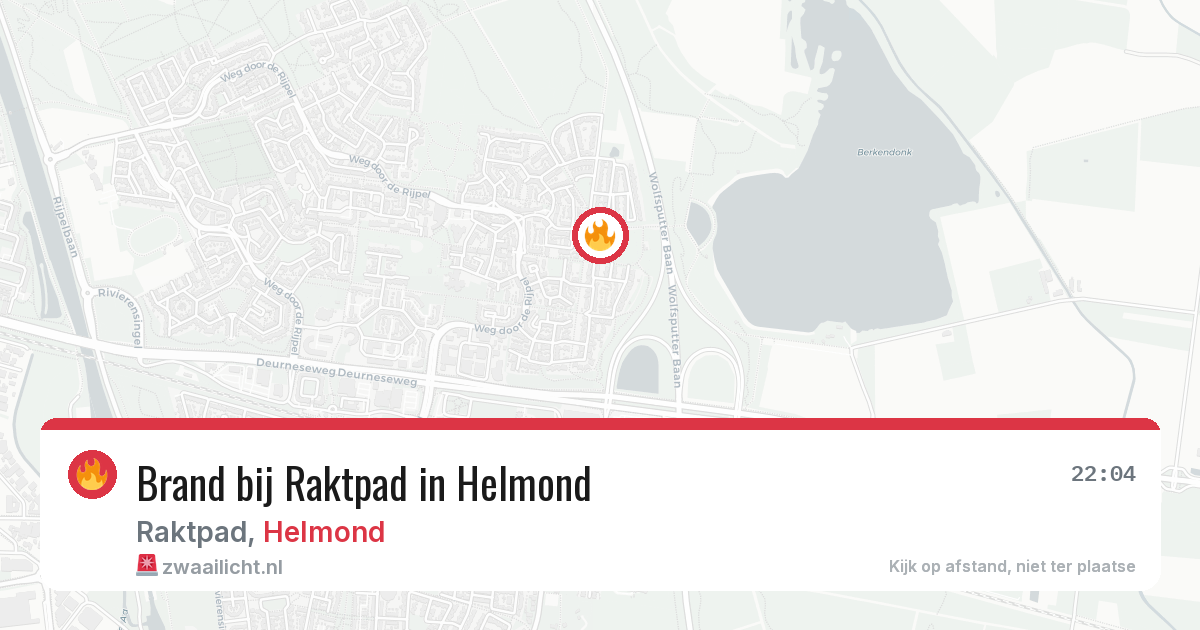 Brand bij Raktpad in Helmond — 7 jul 2026