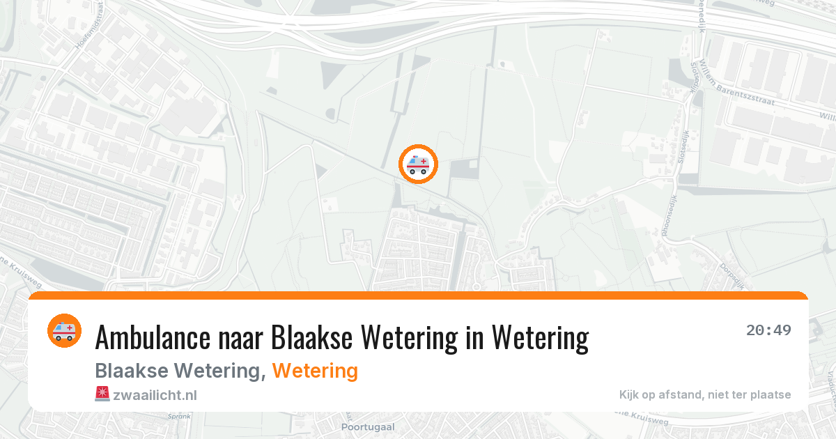 Ambulance naar Blaakse Wetering in Wetering — 24 jun 2026