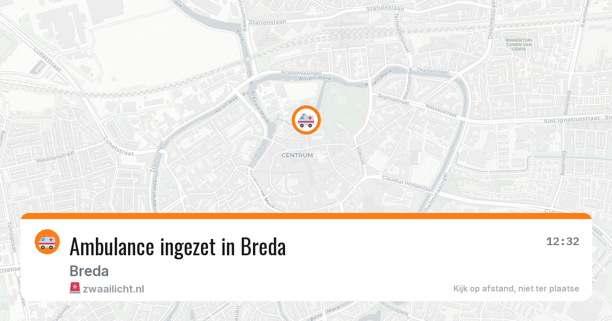 Ambulance ingezet in Breda — 11 mei 2026