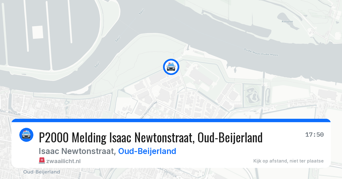 P2000 Melding Isaac Newtonstraat, Oud-Beijerland — 26 jun 2026