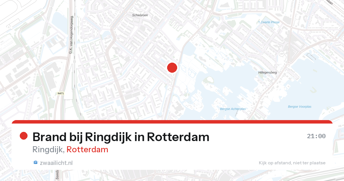 Brand bij Ringdijk in Rotterdam — 27 aug 2026