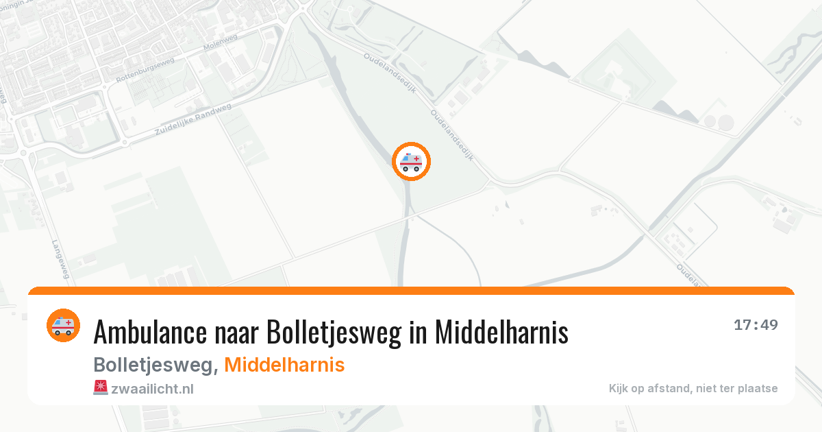 Ambulance naar Bolletjesweg in Middelharnis — 16 jul 2026