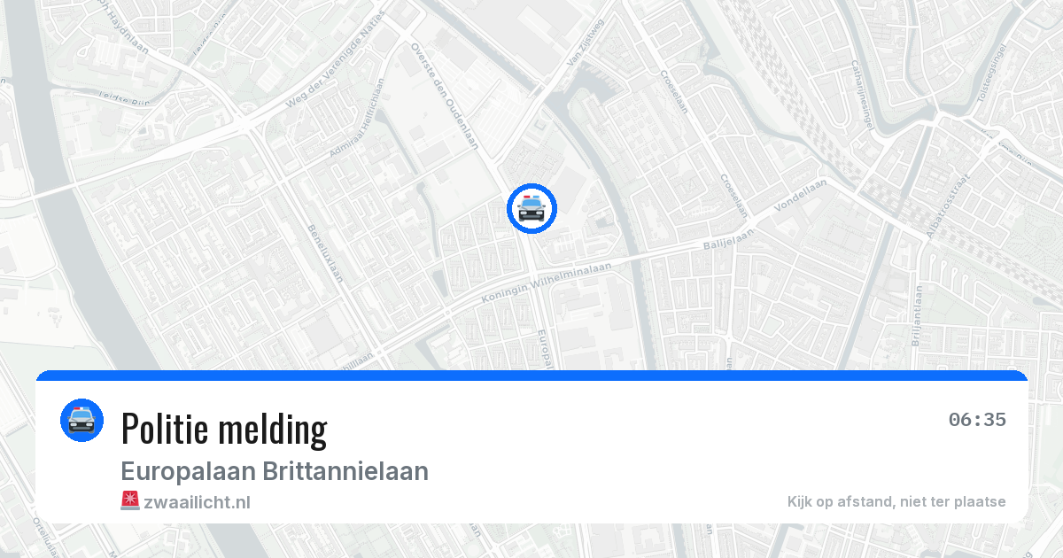 Politie melding — 7 jul 2026