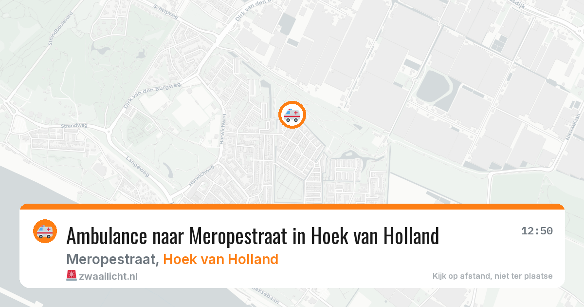 Ambulance naar Meropestraat in Hoek van Holland — 2 jun 2026