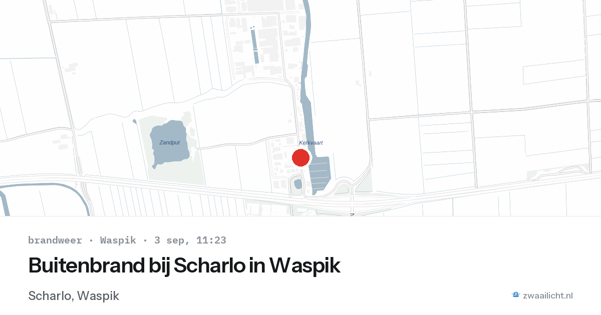 Buitenbrand bij Scharlo in Waspik — 3 sep 2026