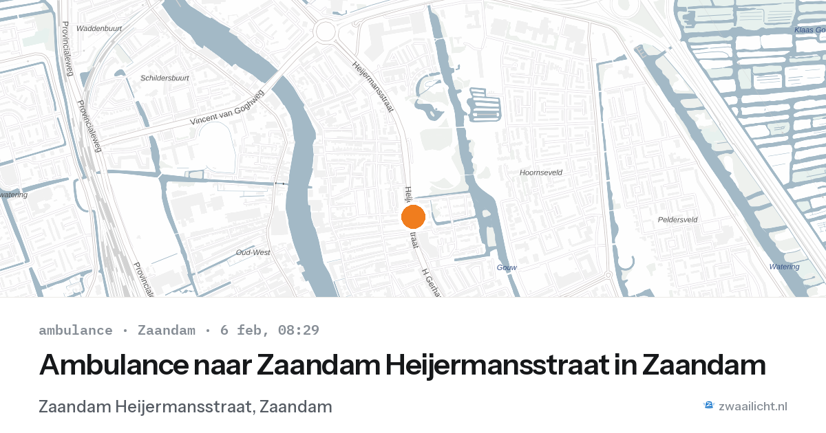 Ambulance naar Zaandam Heijermansstraat in Zaandam — 6 feb 2026