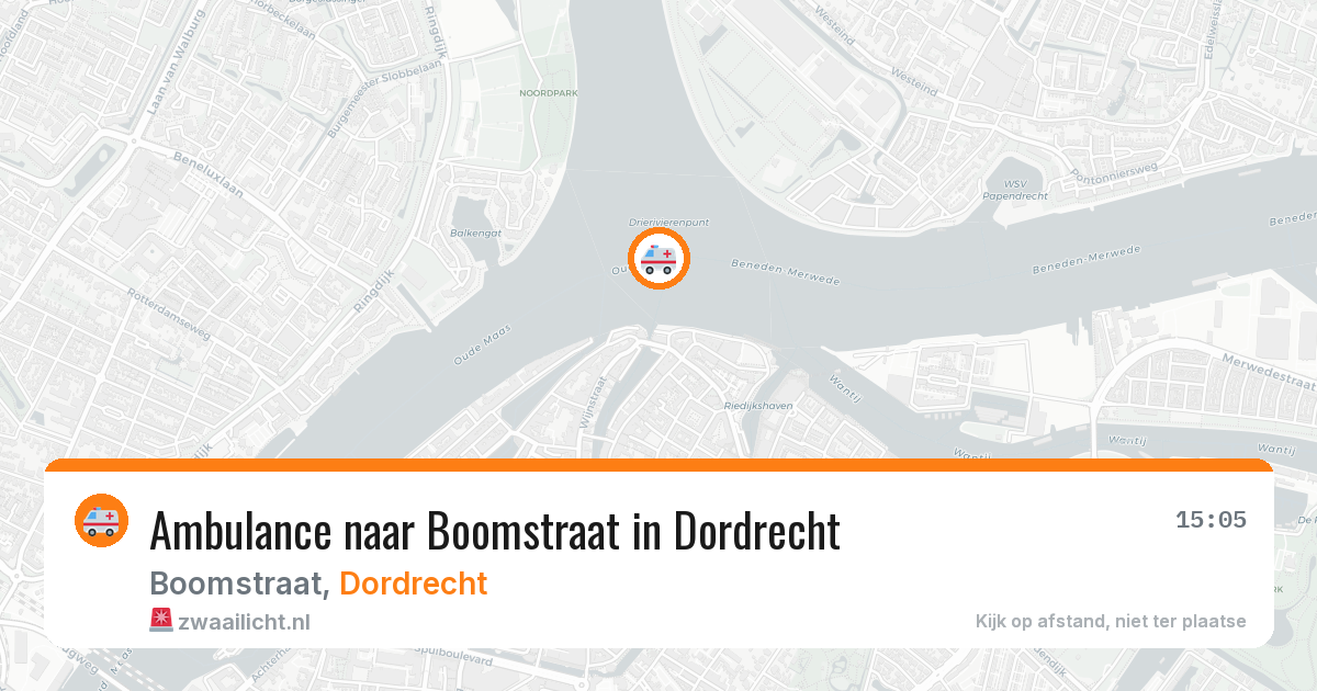 Ambulance naar Boomstraat in Dordrecht — 19 jun 2026