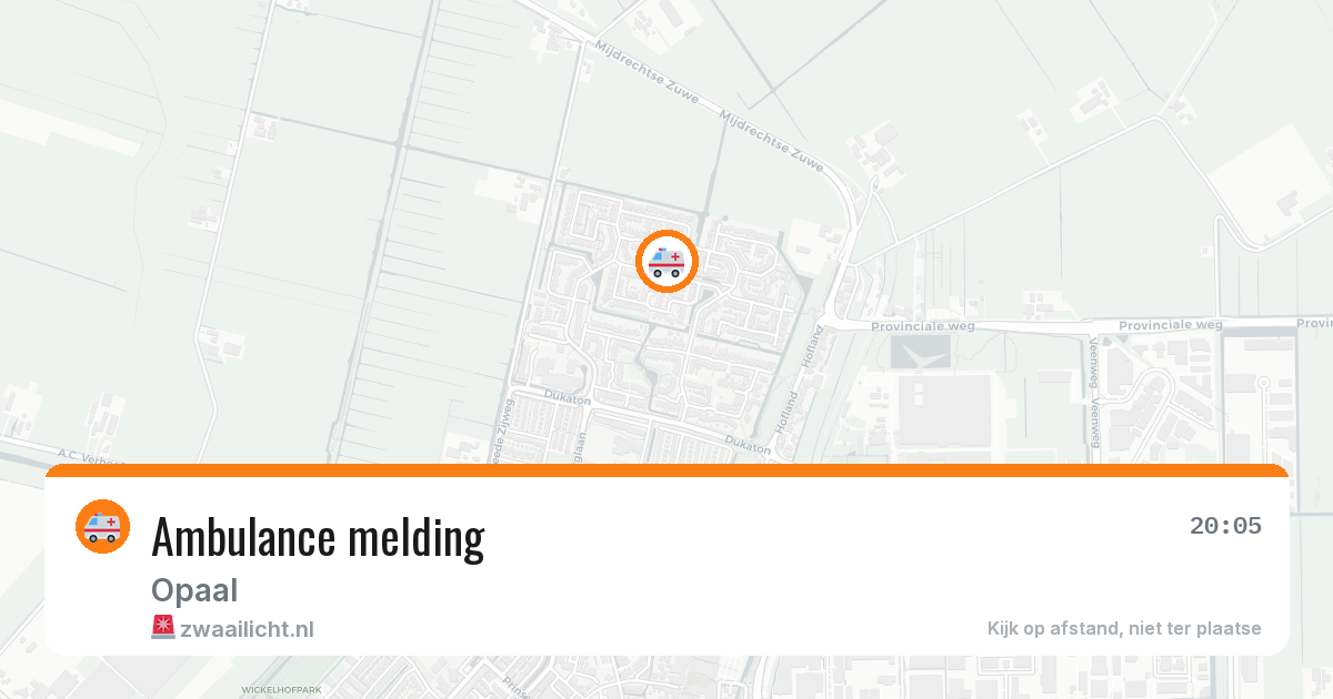 Ambulance melding — 29 mei 2026