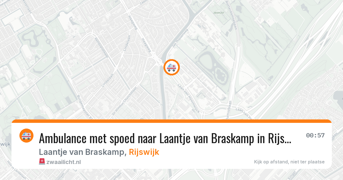 Ambulance met spoed naar Laantje van Braskamp in Rijswijk — 22 apr 2026